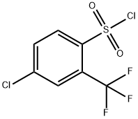 4-CHLORO-2-(TRIFLUOROMETHYL)BENZENESULFONYL CHLORIDE Structure