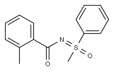 S-Methyl-N-(2-methylbenzoyl)-S-phenylsulfoximide Structure