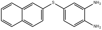 4-(2'-萘硫基)-1,2-苯二胺 结构式