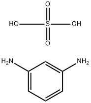 1,3-苯二胺硫酸盐, 541-70-8, 结构式