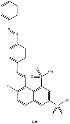 クロセインスカーレット3B 化学構造式