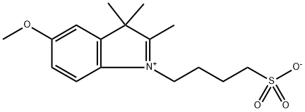 5-METHOXY-2 3 3-TRIMETHYL-1-(4-SULFOBUTY Struktur