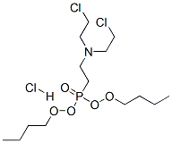 2-chloro-N-(2-chloroethyl)-N-(2-dibutoxyphosphorylethyl)ethanamine hyd rochloride Struktur