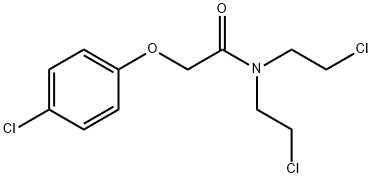 N,N-bis(2-chloroethyl)-2-(4-chlorophenoxy)acetamide Struktur