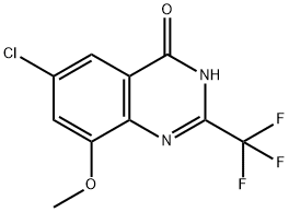 4(1H)-Quinazolinone,  6-chloro-8-methoxy-2-(trifluoromethyl)-  (9CI) Struktur