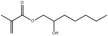 Methacrylic acid (2-hydroxyheptyl) ester Struktur