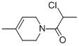 Pyridine, 1-(2-chloro-1-oxopropyl)-1,2,3,6-tetrahydro-4-methyl- (9CI) Struktur
