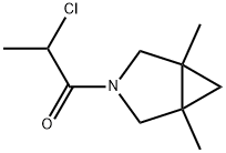 3-Azabicyclo[3.1.0]hexane, 3-(2-chloro-1-oxopropyl)-1,5-dimethyl- (9CI) Struktur