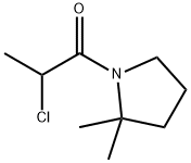 Pyrrolidine, 1-(2-chloro-1-oxopropyl)-2,2-dimethyl- (9CI) Struktur
