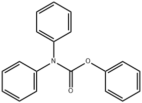 ジフェニルカルバミド酸フェニル 化学構造式