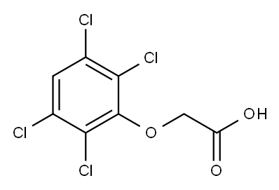 (2,3,5,6-Tetrachlorophenoxy)acetic acid 结构式