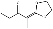 3-Pentanone,  2-(1,3-dioxolan-2-ylidene)- Struktur