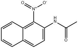 N-(1-硝基-2-萘基)乙酰胺 结构式