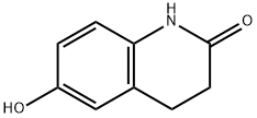 3,4-ジヒドロ-6-ヒドロキシ-2(1H)-キノリノン 化学構造式