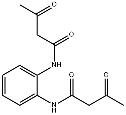 BUTANAMIDE, N,N'-1,2-PHENYLENEBIS[3-OXO- Struktur