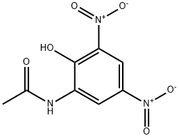 N-(2-hydroxy-3,5-dinitrophenyl)acetamide Struktur