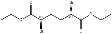 MESO-2,5-ジブロモアジピン酸ジエチル 化学構造式