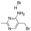 4-アミノ-5-(ブロモメチル)-2-メチルピリミジン二臭化水素酸塩 化学構造式