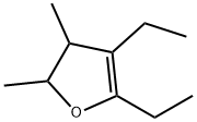 4,5-Diethyl-2,3-dihydro-2,3-dimethylfuran Struktur