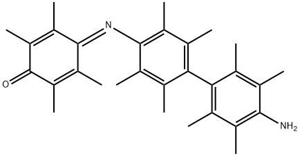 4-[[4'-Amino-2,2',3,3',5,5',6,6'-octamethyl(1,1'-biphenyl)-4-yl]imino]-2,3,5,6-tetramethyl-2,5-cyclohexadien-1-one Struktur