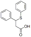 3-phenyl-3-phenylsulfanyl-propanoic acid Struktur