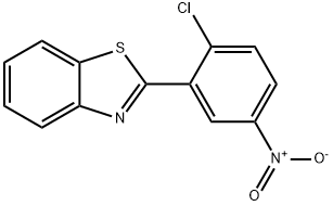 Benzothiazole, 2-(2-chloro-5-nitrophenyl)- Struktur