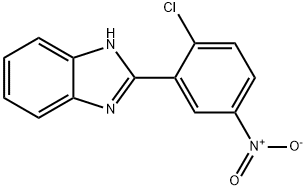 1H-BENZIMIDAZOLE, 2-(2-CHLORO-5-NITROPHENYL)- Struktur