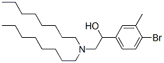 1-(4-bromo-3-methyl-phenyl)-2-(dioctylamino)ethanol Structure