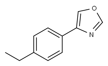 4-(4-乙基苯基)恶唑, 54289-72-4, 结构式