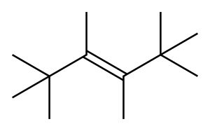 (E)-2,2,3,4,5,5-Hexamethyl-3-hexene Structure