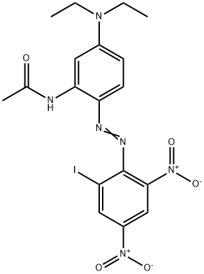 N-[5-(diethylamino)-2-[(2-iodo-4,6-dinitrophenyl)azo]phenyl]acetamide Struktur