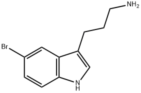 3-(5-bromo-1H-indol-3-yl)propan-1-amine Struktur