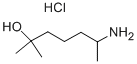 ヘプタミノール塩酸塩 化学構造式