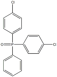 bis(p-chlorophenyl)phenylphosphine oxide Struktur