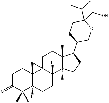 21,24-Epoxy-24-hydroxymethyl-9,19-cyclolanostan-3-one Struktur