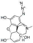 6β-Azido-4,5α-epoxy-17-methylmorphinan-3,14-diol Struktur