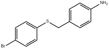 4-{[(4-Bromophenyl)sulfanyl]methyl}aniline Struktur