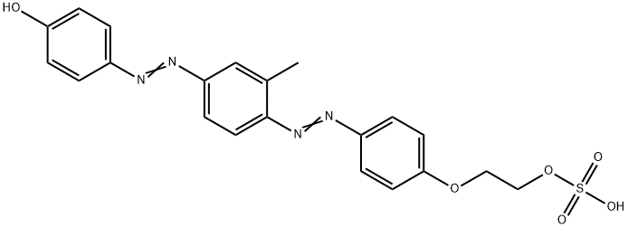 p-[[3-methyl-4-[[4-[2-(sulphooxy)ethoxy]phenyl]azo]phenyl]azo]phenol  Struktur