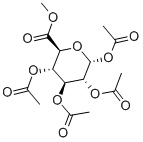 1,2,3,4-Tetra-O-acetyl-a-D-glucuronidemethylester Struktur