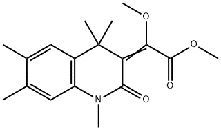 methyl (2Z)-2-methoxy-2-(1,4,4,6,7-pentamethyl-2-oxo-quinolin-3-yliden e)acetate Struktur