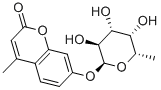 4-METHYLUMBELLIFERYL-ALPHA-L-FUCOPYRANOSIDE Struktur