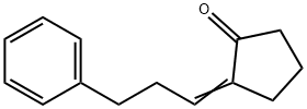 2-(3-phenylpropylidene)cyclopentan-1-one Struktur