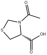 N-乙酰-L-硫代脯氨酸 结构式
