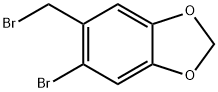 5-溴-6-溴甲基-1,3-苯并二氧杂环戊二烯, 5434-47-9, 结构式