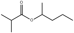 2-メチルプロパン酸1-メチルブチル 化学構造式