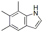 5,6,7-トリメチル-1H-インドール 化学構造式