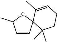 2,6,10,10-tetramethyl-1-oxaspiro[4.5]deca-3,6-diene Structure