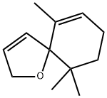 6,10,10-トリメチル-1-オキサスピロ[4.5]デカ-3,6-ジエン 化学構造式