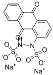 1-(1-アントラキノニル)ヒドラジン-1,2-ビス(スルホン酸ナトリウム) 化学構造式