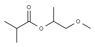 1-methoxypropan-2-yl 2-methylpropanoate Struktur
